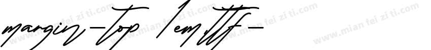 margin-top 1em.ttf字体转换